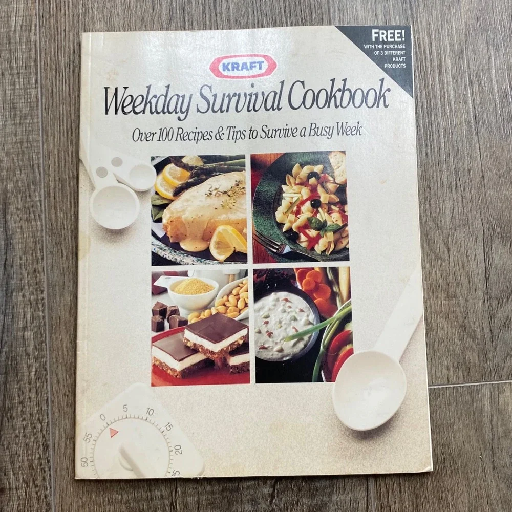 Vintage Cookbook Lot 4‎ Kraft Weekday Survival Barbecue Smoke Cookery House